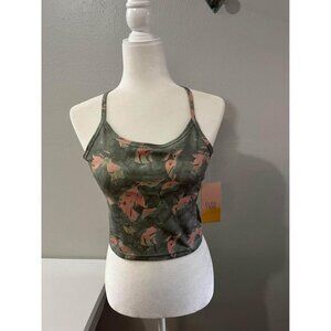 Flex Time athletic green cropped tank top size small
